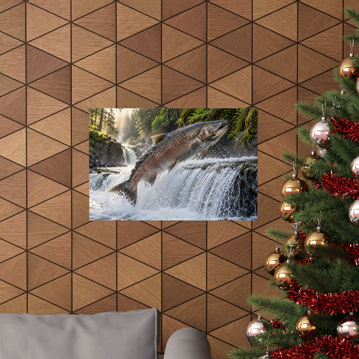 King of the Emerald Shallows Chinook Salmon poster wall art, view 6