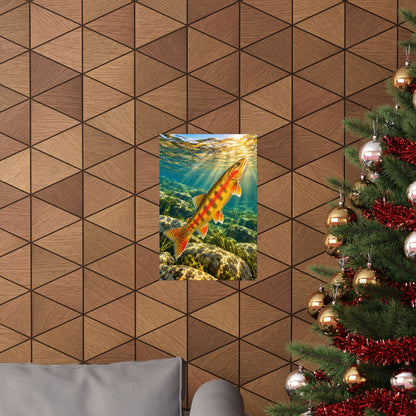 Beneath Sunlit Waters Golden Trout poster wall art, view 6