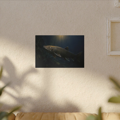 Deep Water Giant Lake Trout canvas wall art, view 5