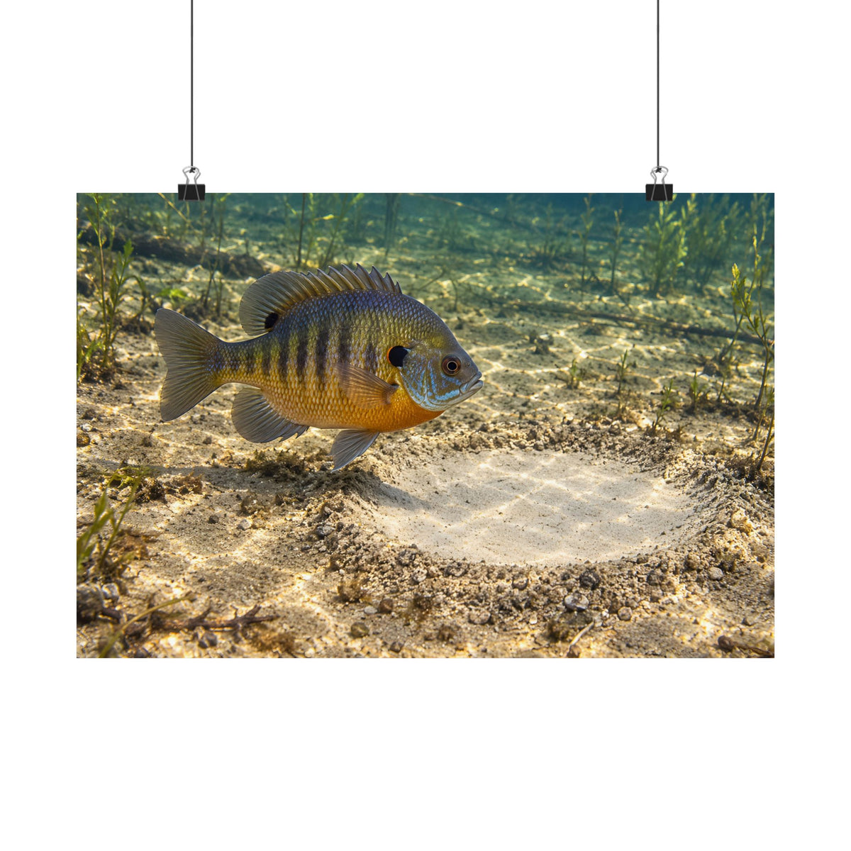 Guarding the Nest Bluegill poster wall art, view 2