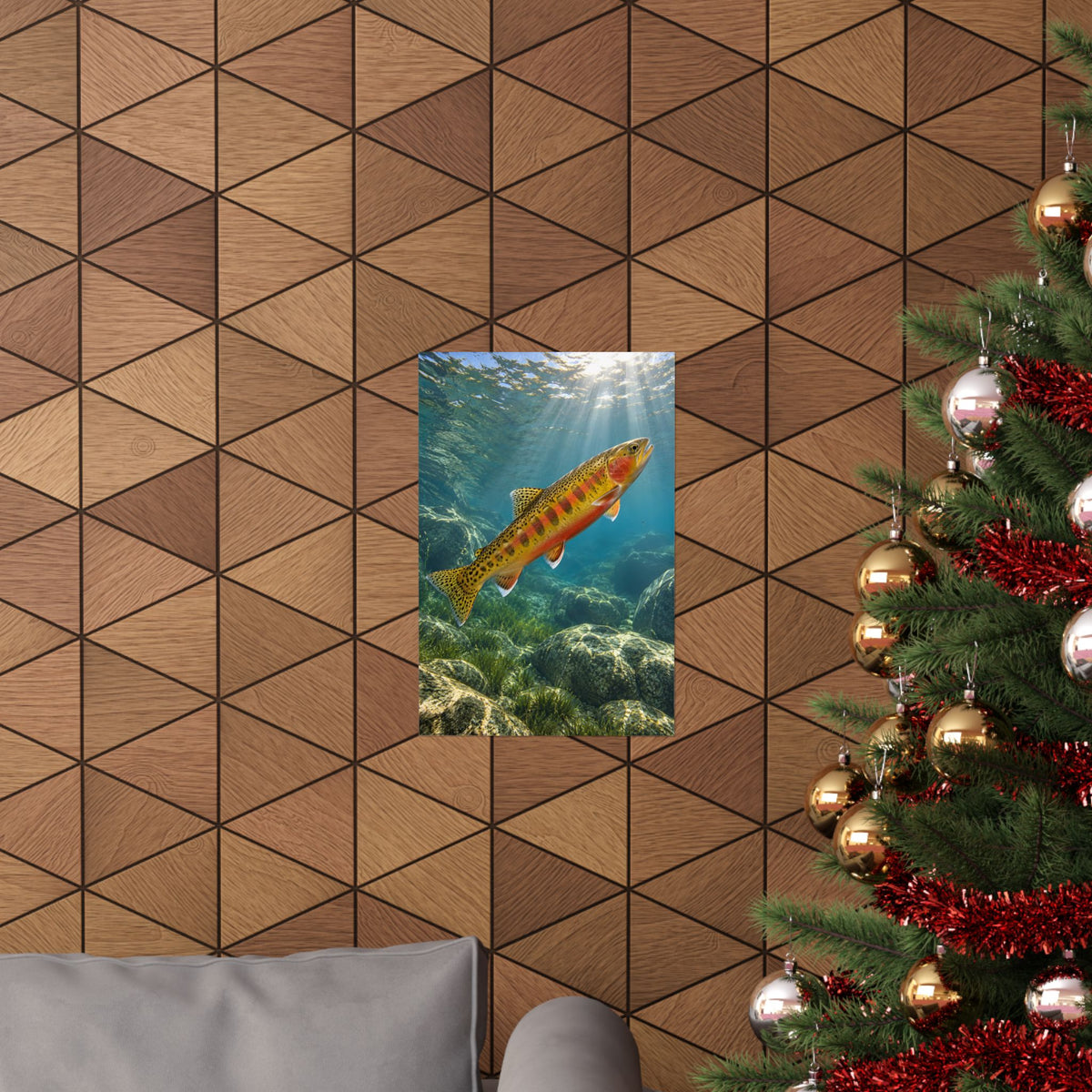 Rising Through Sierra Light Golden Trout poster wall art, view 6