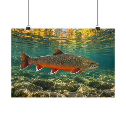 Autumn Reflections Dolly Varden poster wall art, view 2