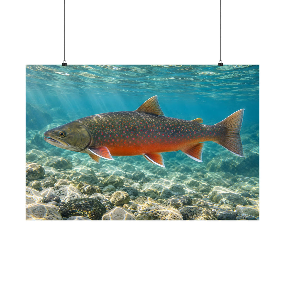 Arctic Ember Dolly Varden poster wall art, view 3