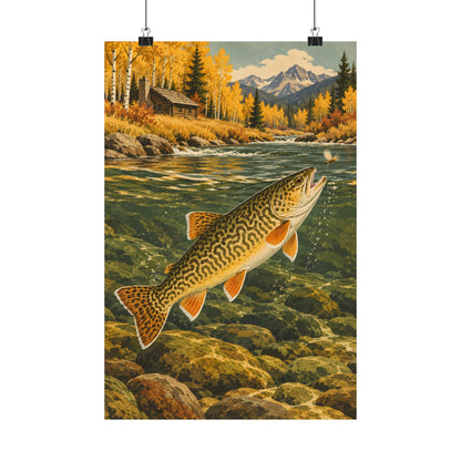 Autumn Creek Tiger Trout poster wall art