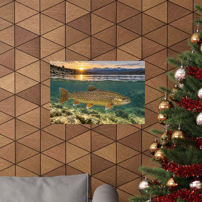 High Desert Sunrise Tiger Trout poster wall art, view 6