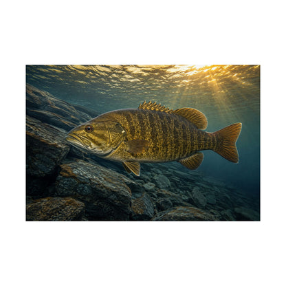 Northern Sunrise Smallmouth Bass poster wall art, view 2