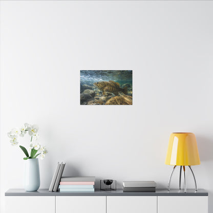 Current Seam Smallmouth Bass canvas wall art, view 6