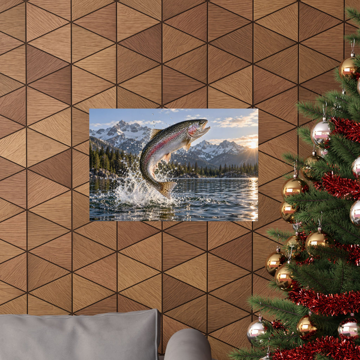 Alpine Thunder Rainbow Trout poster wall art, view 6