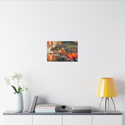 Legends Bold Close-Up Spawning Brook Trout canvas wall art, view 6