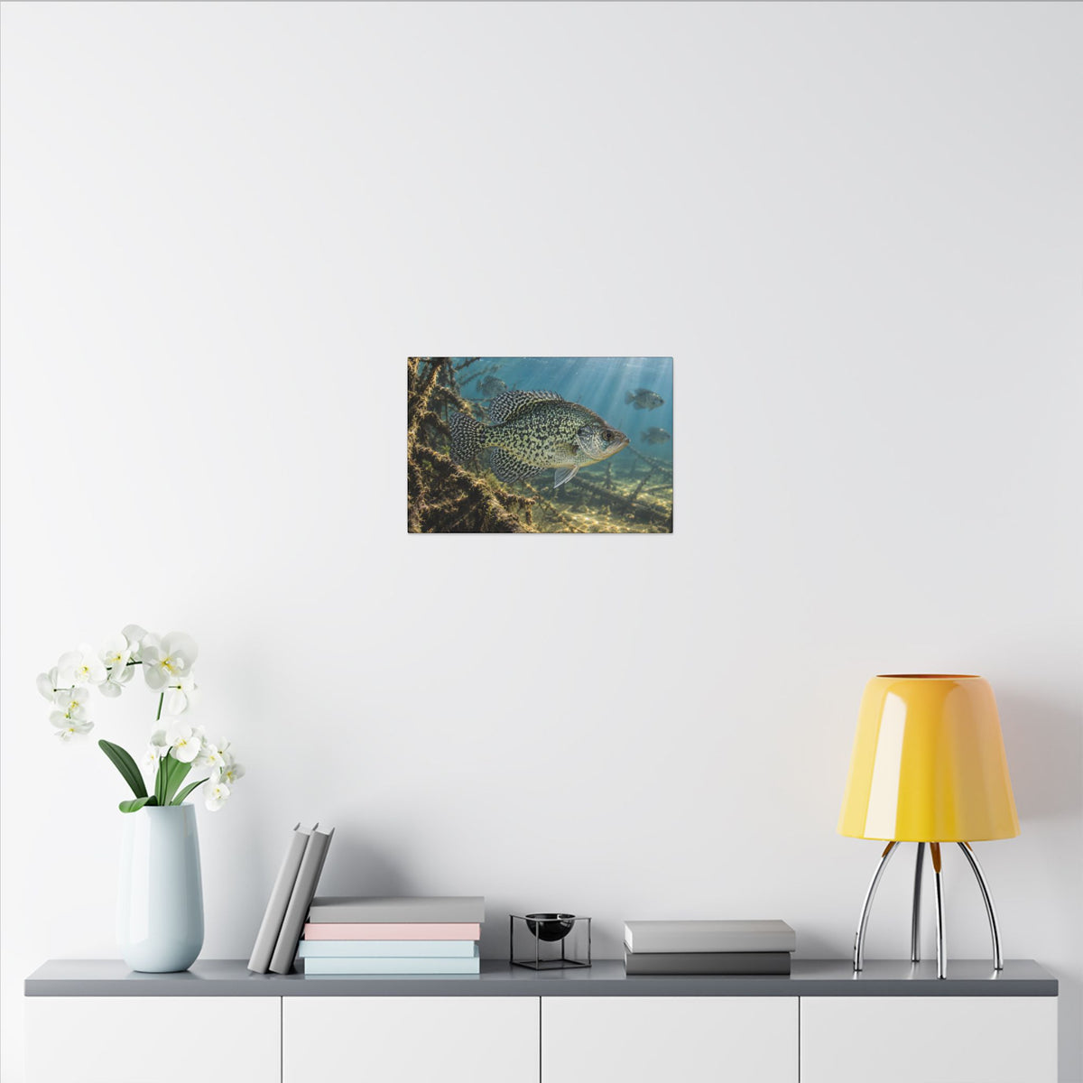 Brush Pile Crappie canvas wall art, view 6