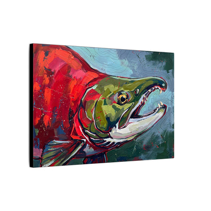 Legends Bold Close-Up Spawning Sockeye Salmon canvas wall art, view 4