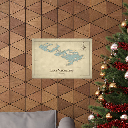 Lake Vermilion Vintage Map poster wall art, view 6