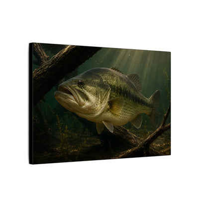 Timber Ambush Largemouth Bass canvas side angle