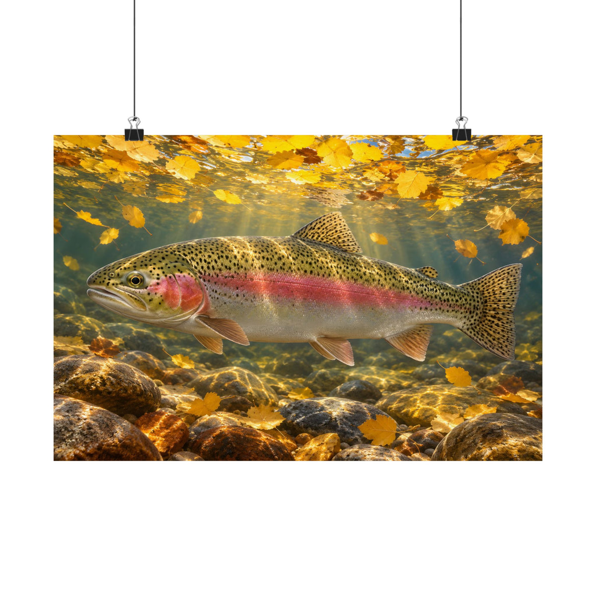Aspen Gold Rainbow Trout poster wall art – photo 2
