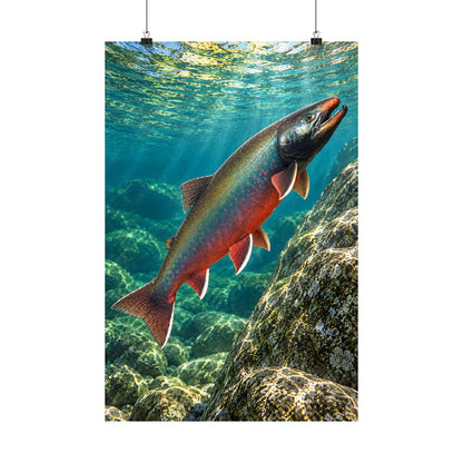 Glacial Ascent Dolly Varden poster wall art, view 3