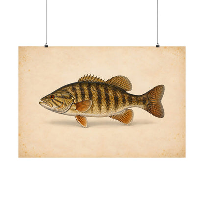 Field Study Smallmouth Bass poster wall art, view 3