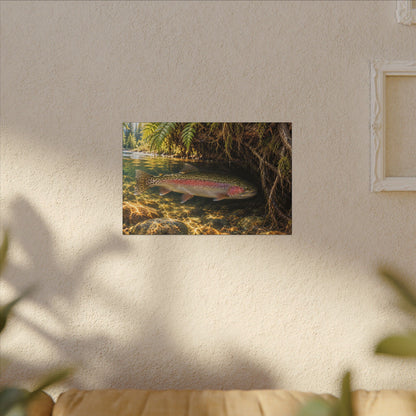 Cedar Cutbank Rainbow Trout canvas wall art – photo 5