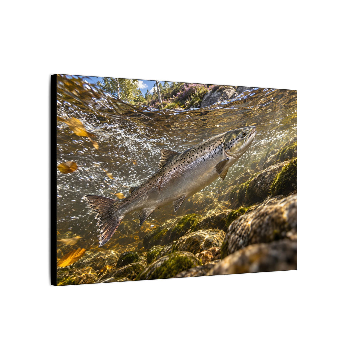 Home Through the Heather Salmon canvas wall art, view 4
