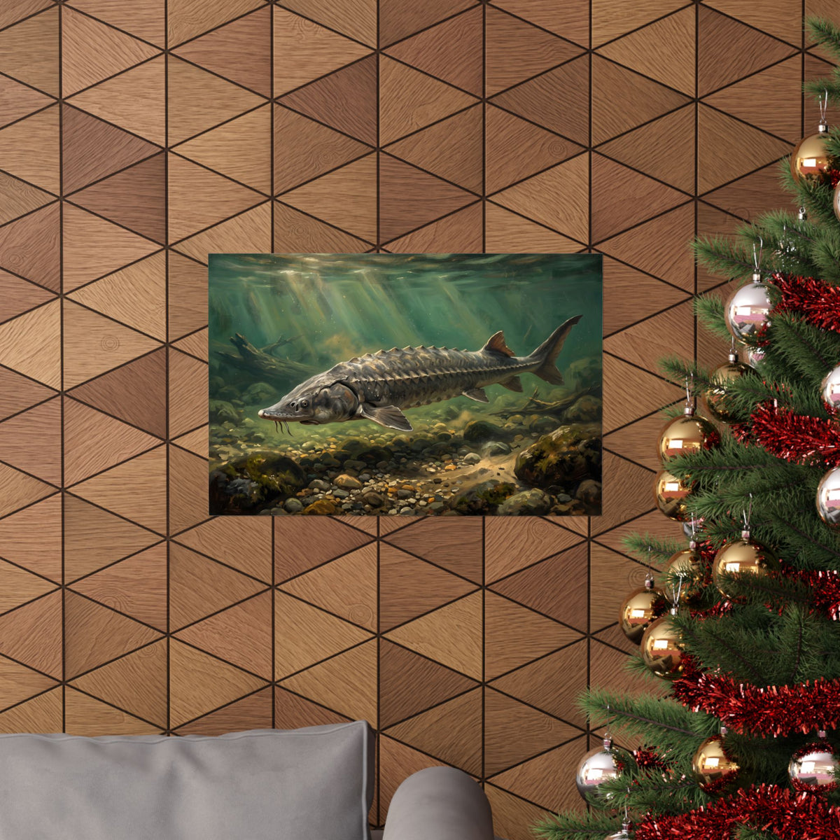 Lake Sturgeon Gravel Run poster wall art, view 6