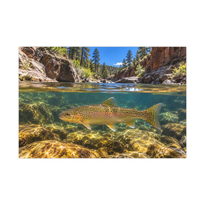 Red Rock Canyon Gila Trout canvas wall art, view 3