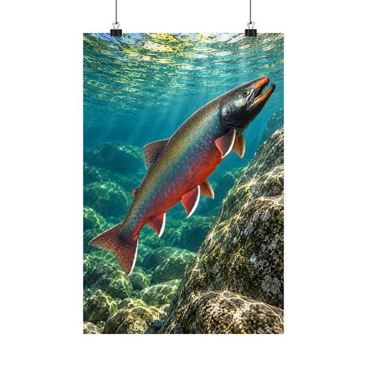 Glacial Ascent Dolly Varden poster wall art