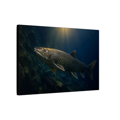 Deep Water Giant Lake Trout canvas wall art, view 4