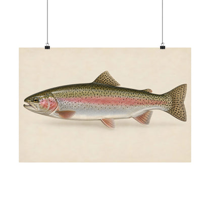 Rainbow Trout Field Study poster wall art – photo 1