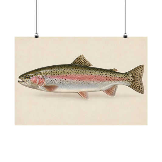 Rainbow Trout Field Study poster wall art – photo 1