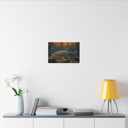 Autumn Granite Lake Trout canvas wall art, view 6