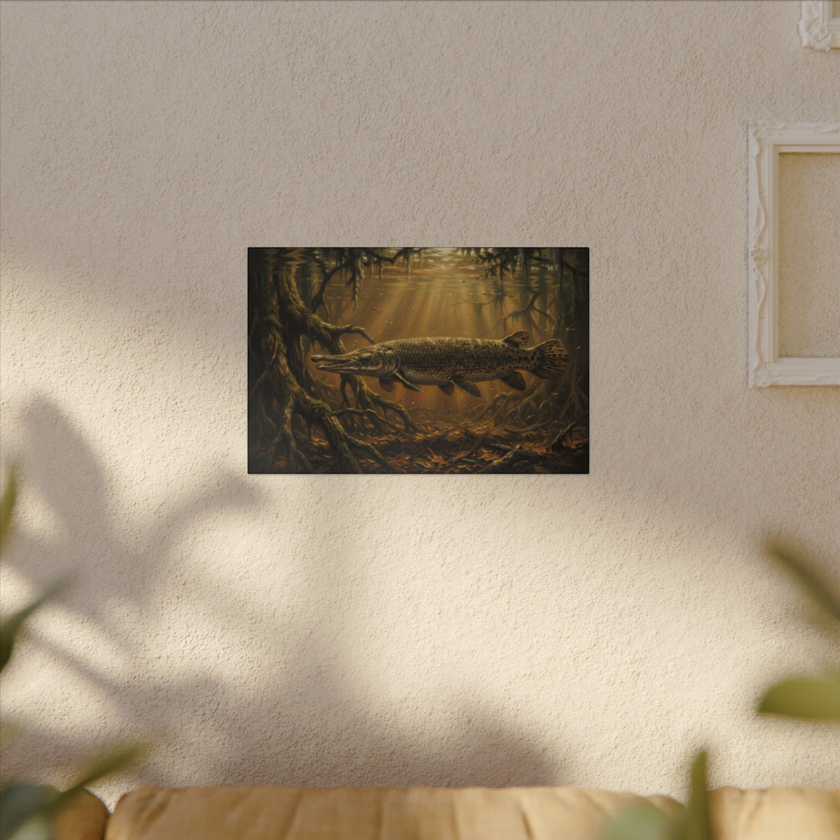 Alligator Gar Bayou canvas wall art, view 5