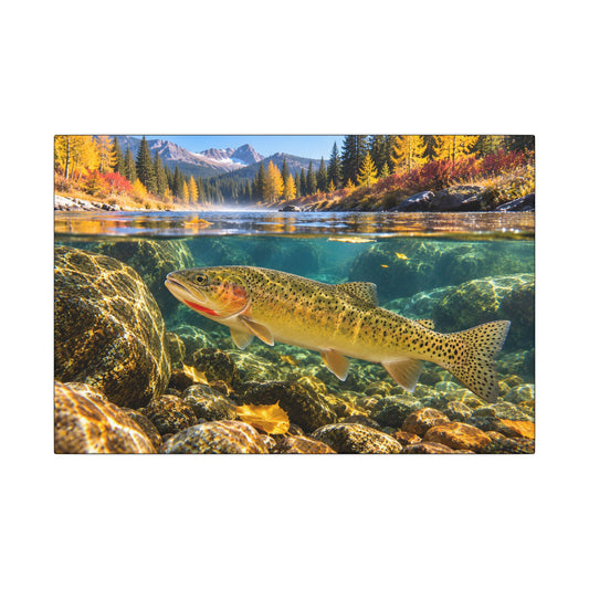St. Joe Autumn Cutthroat Trout Canvas — Trophy Wall Art for Anglers