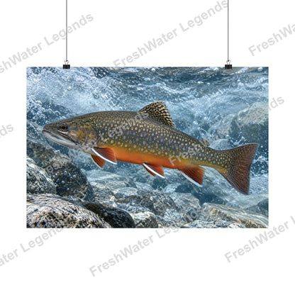 Brook Trout - Snowmelt Run digital art print