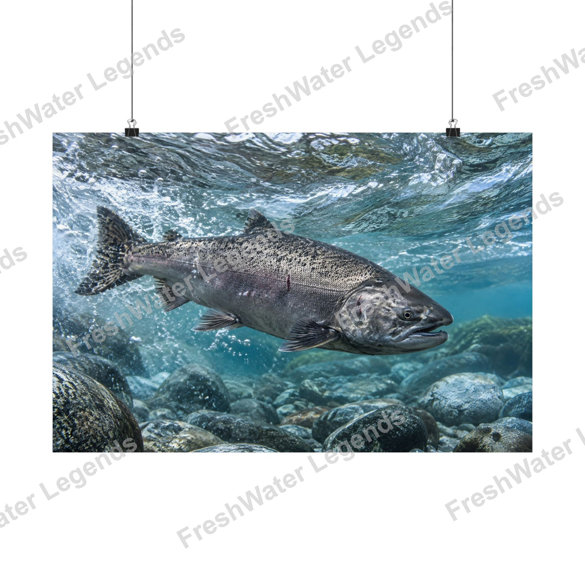 Chinook Salmon - Leap of the King digital art print