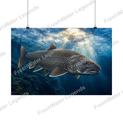 Lake Trout - Cathedral of Ice digital art print