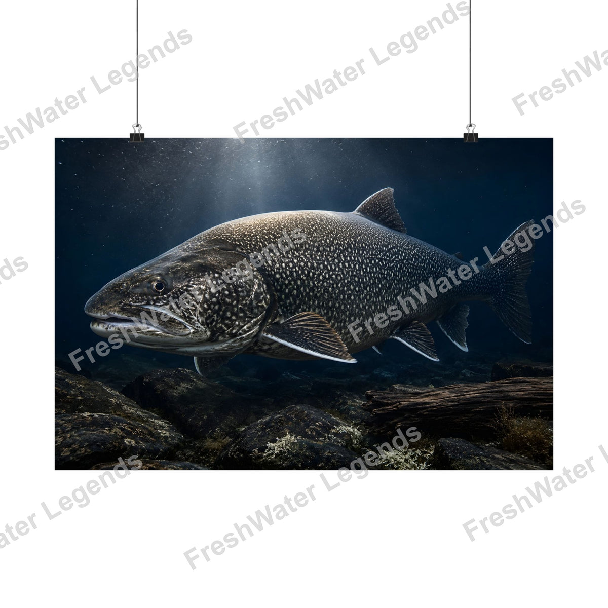 Lake Trout - The Ancient One digital art print