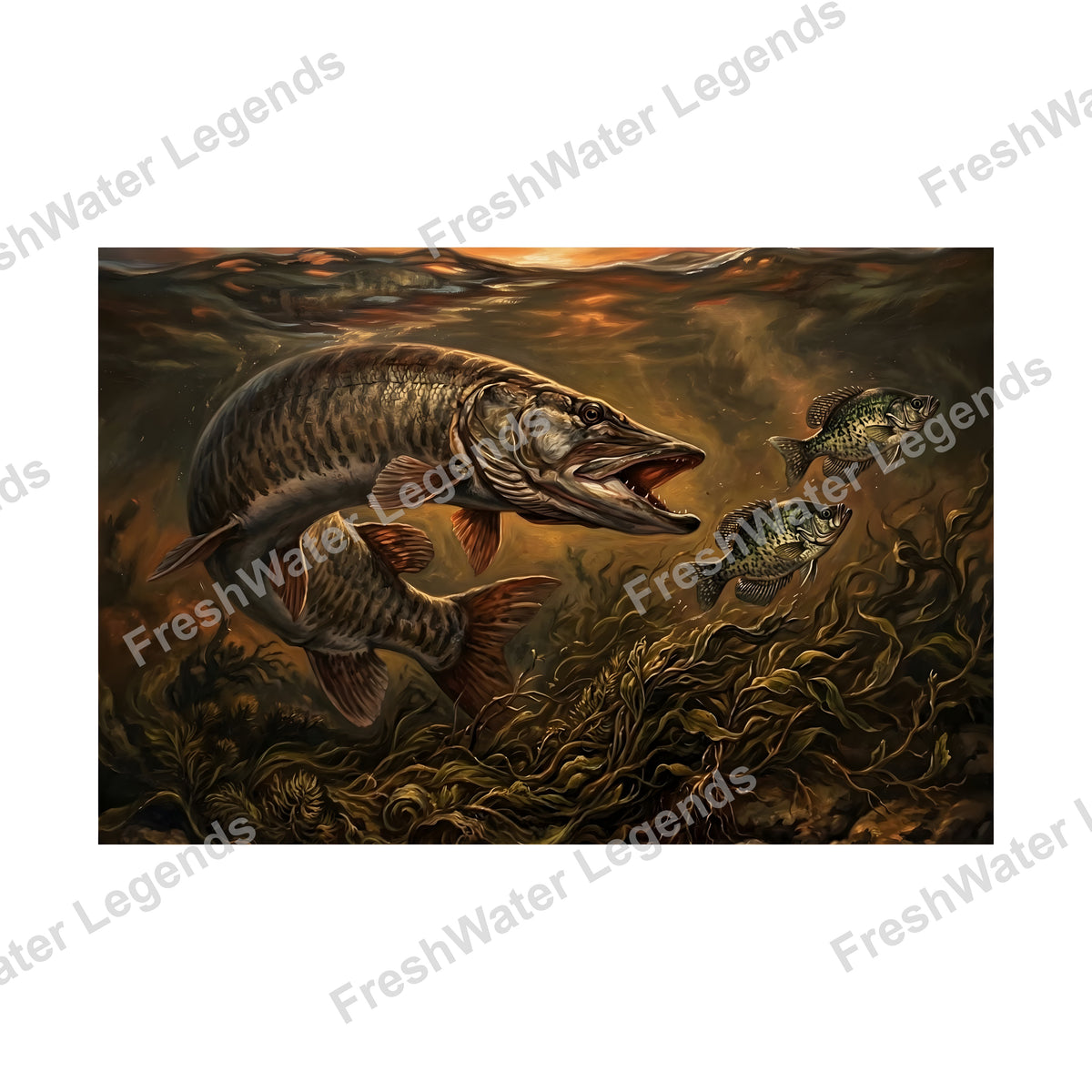 Muskie - Muskie & Panfish digital art print