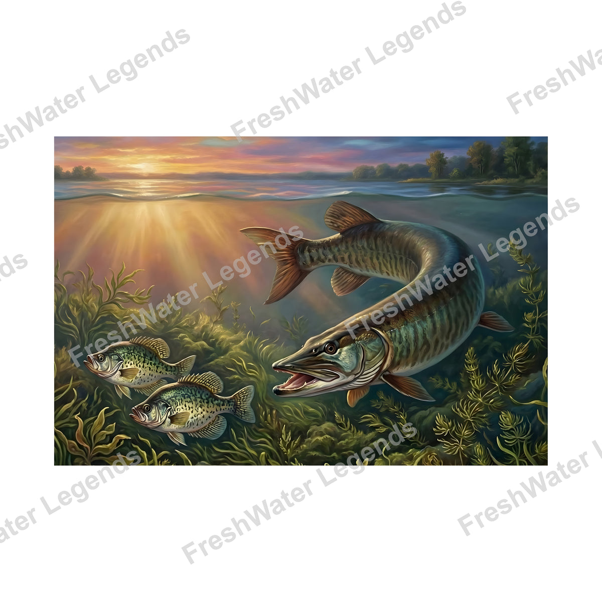 Muskie - Muskie & Sunlight digital art print