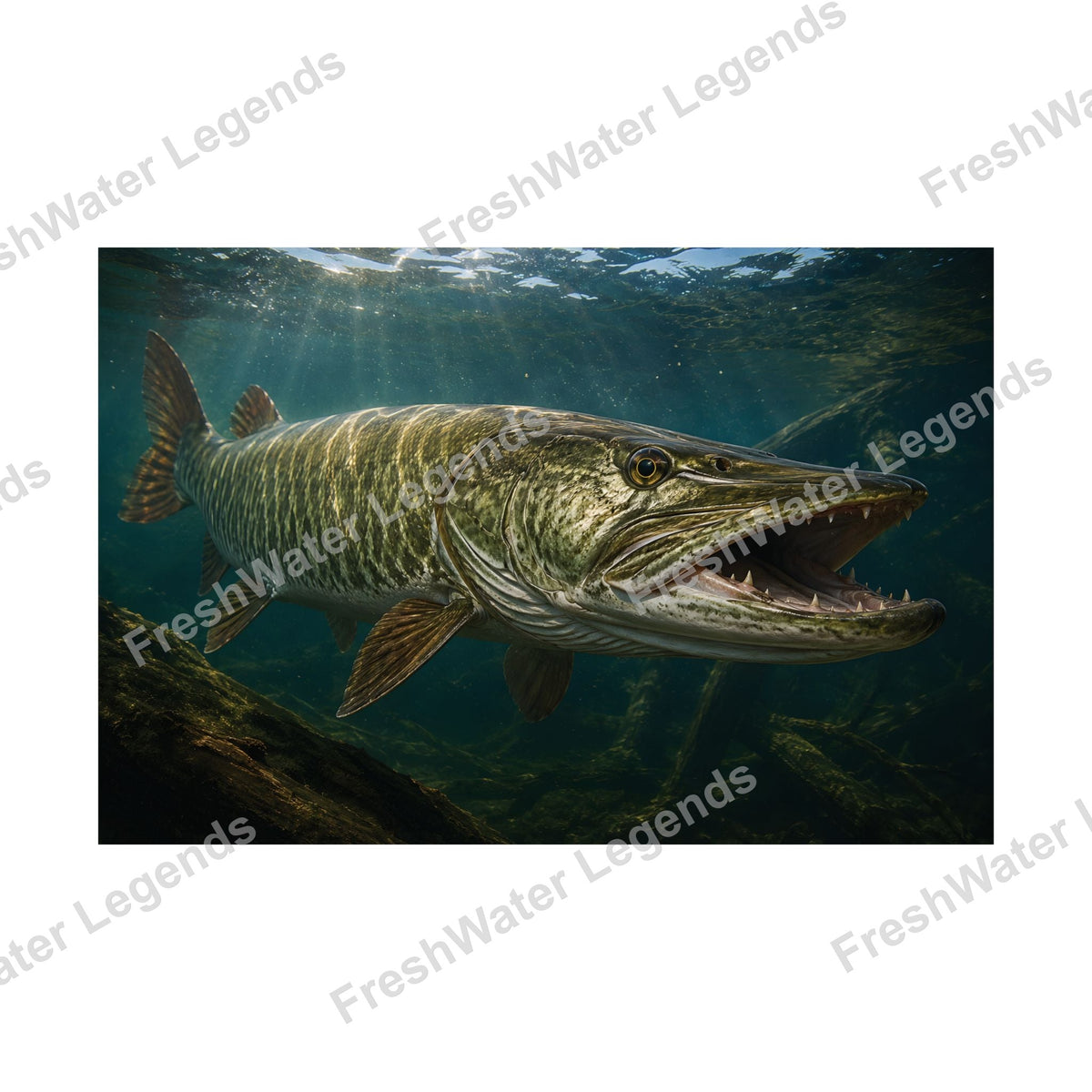 Muskie - The River King digital art print