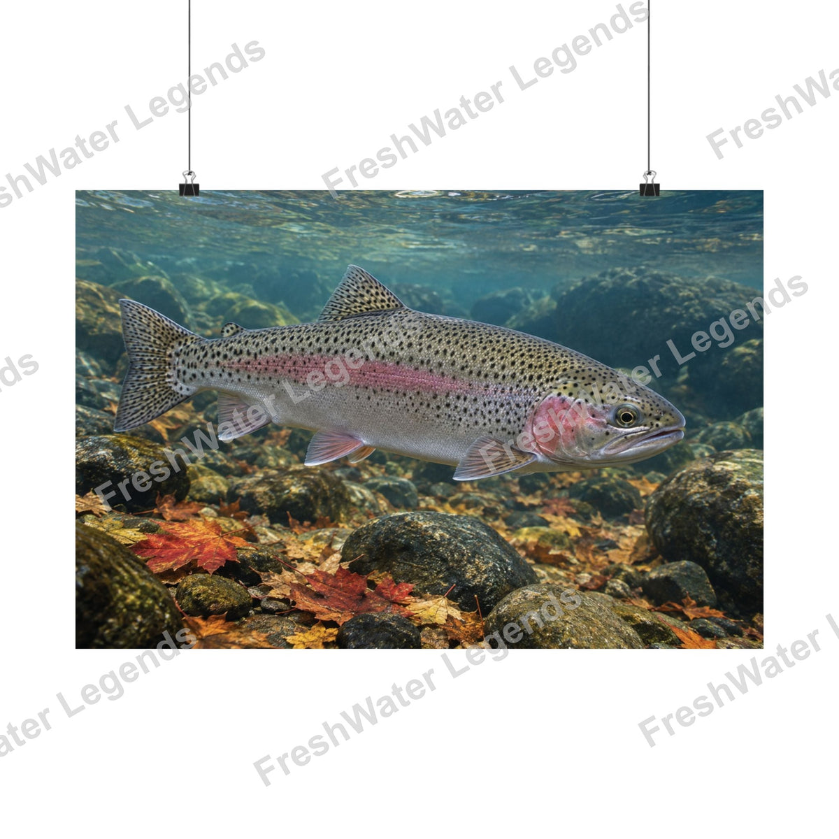 Rainbow Trout - Autumn Rainbow digital art print