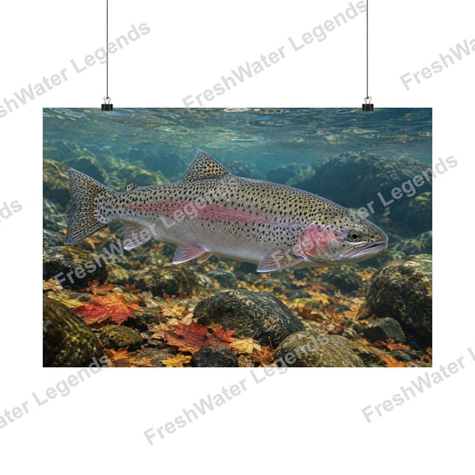 Rainbow Trout - Autumn Rainbow digital art print