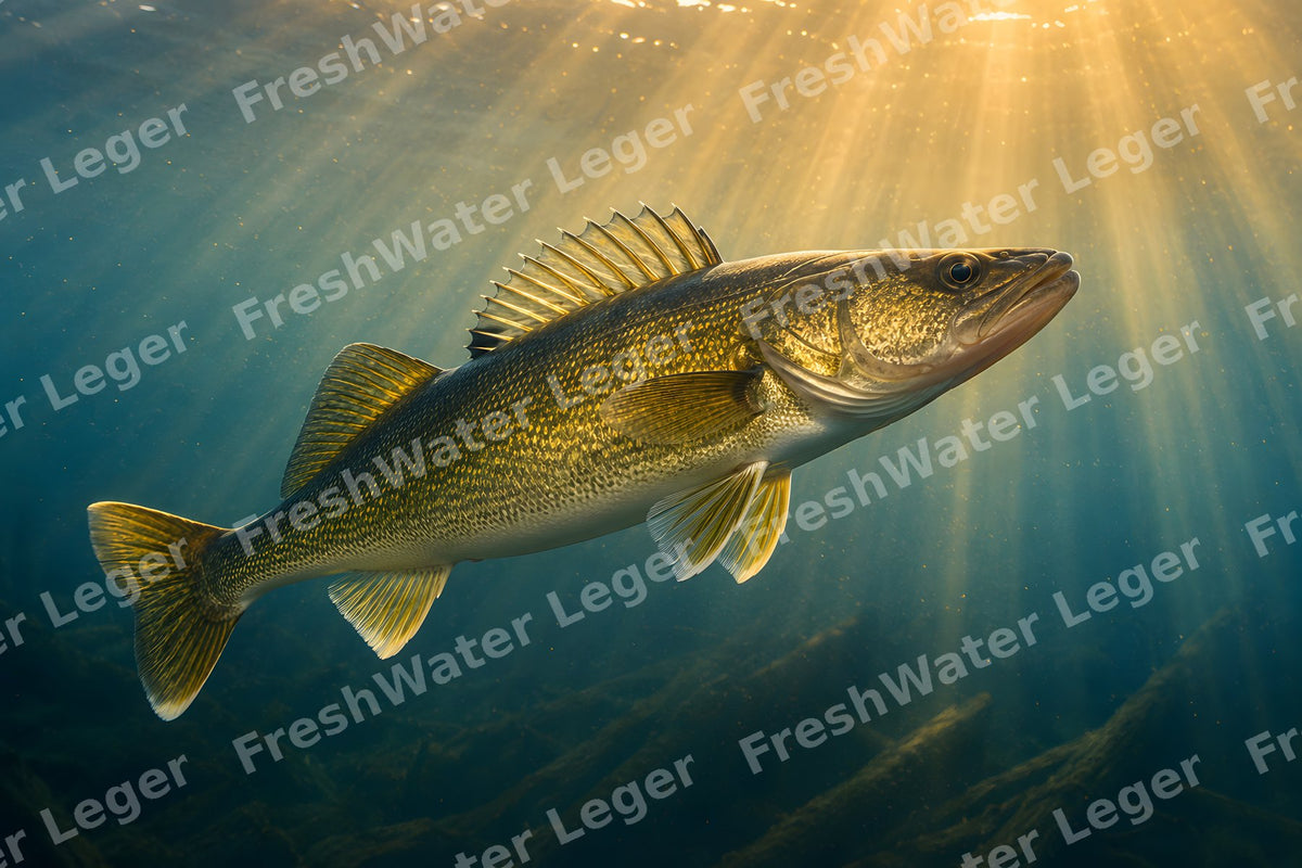 Walleye - Backlit Cruise digital art print